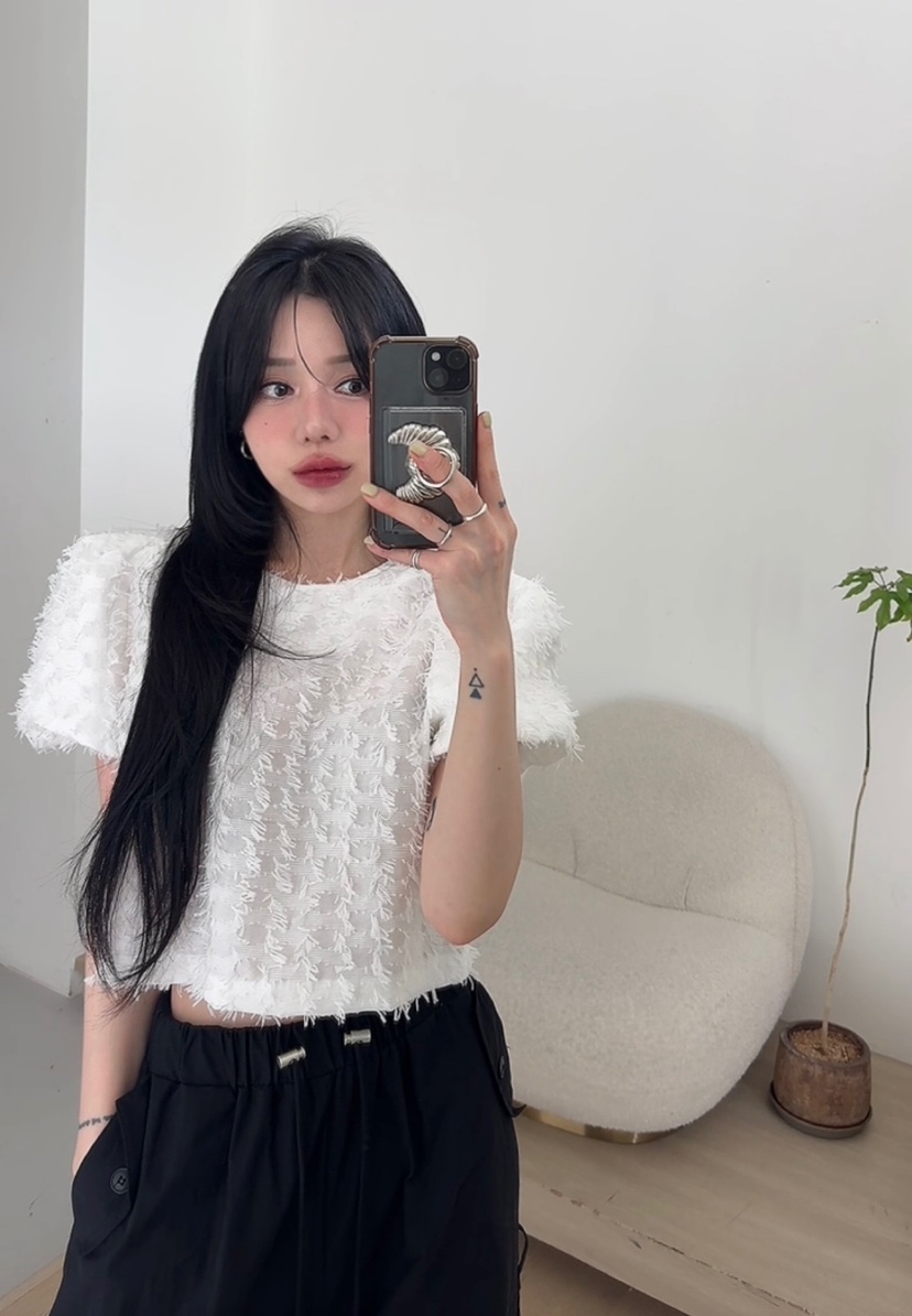 AMUSE SEOUL韓國直郵女裝新款休閑熱賣職業26春夏襯衫蕾絲衫AMUSE SEOUL襯衫/蕾絲衫