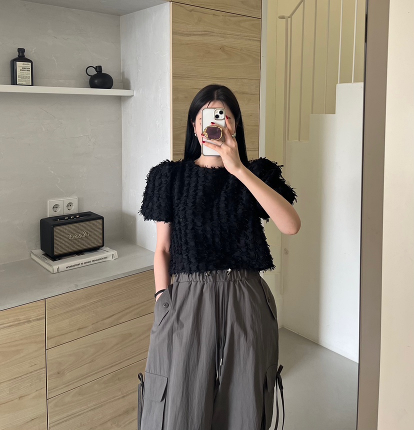 AMUSE SEOUL韓國直郵女裝新款休閑熱賣職業26春夏襯衫蕾絲衫AMUSE SEOUL襯衫/蕾絲衫