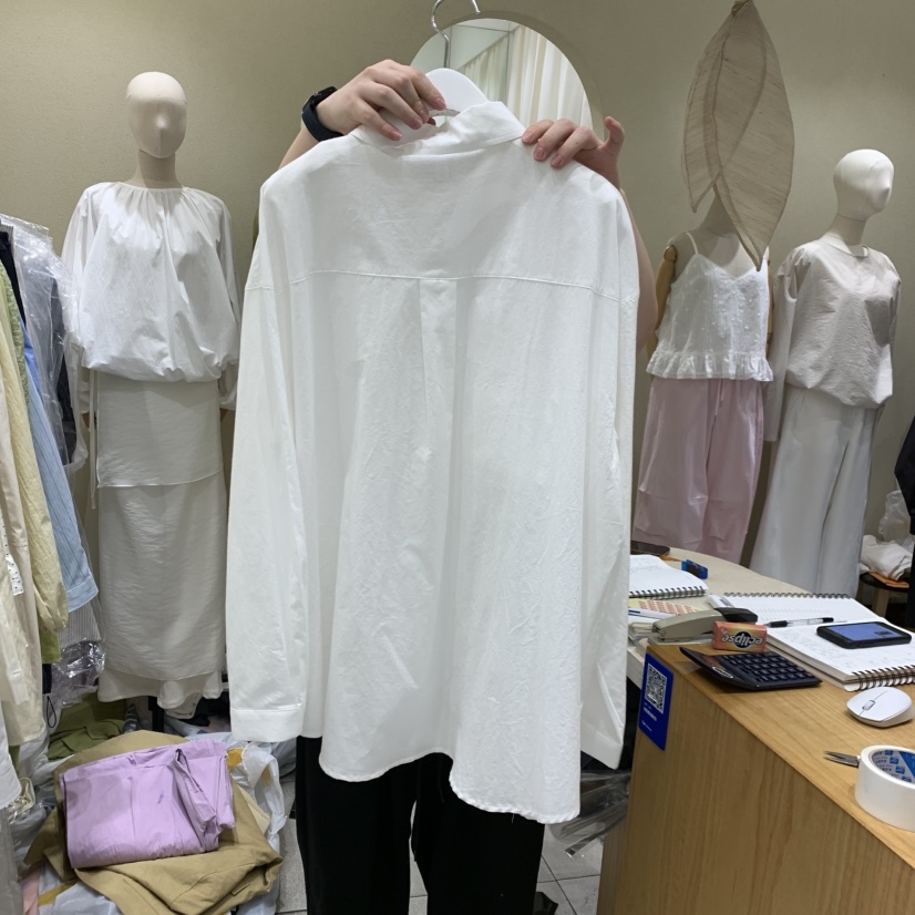 BROCCOLISALAD韓國東大門代購女裝新品推薦襯衫蕾絲衫口袋BROCCOLISALAD襯衫/蕾絲衫