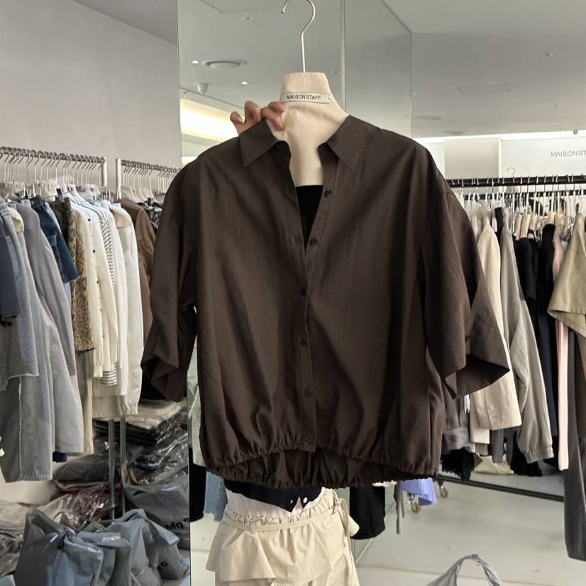 DOUBLE STANDARD/LE SMOKING/MAISONSTAFF韓國東大門代購女士新品職業襯衫蕾絲衫MAISONSTAFF襯衫/蕾絲衫圖色2