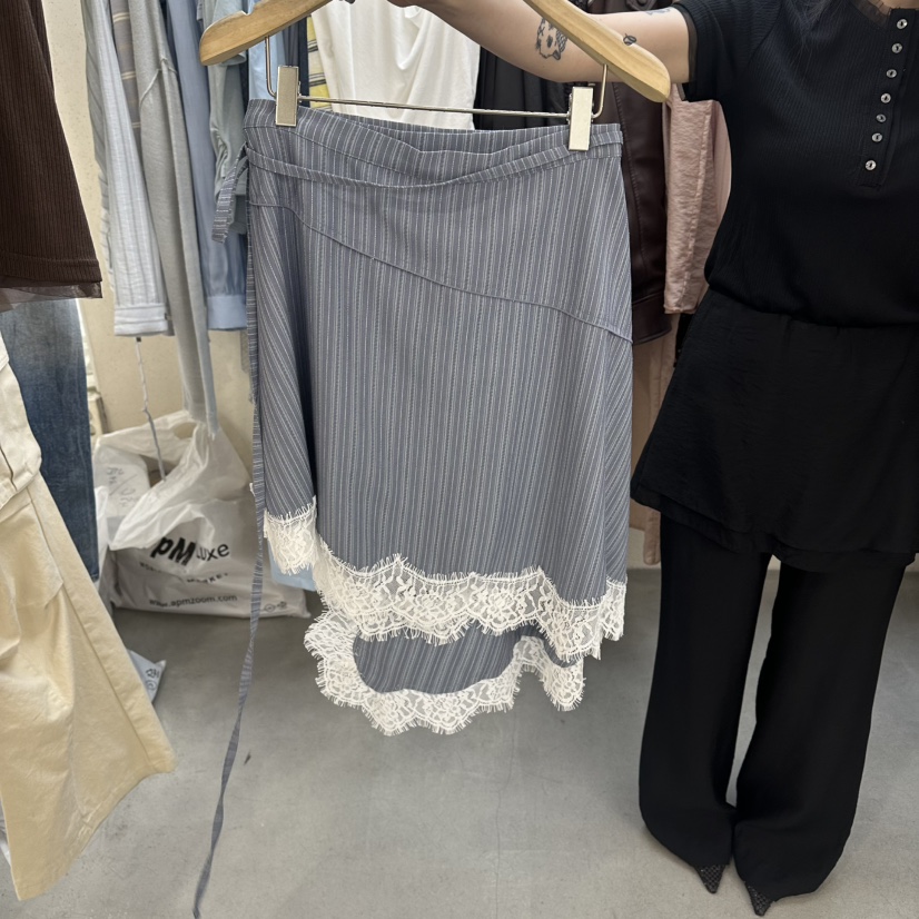 FOUNDATION韓國代購女士新品熱賣時尚休閑推薦半身裙中短裙FOUNDATION半身裙/中短裙