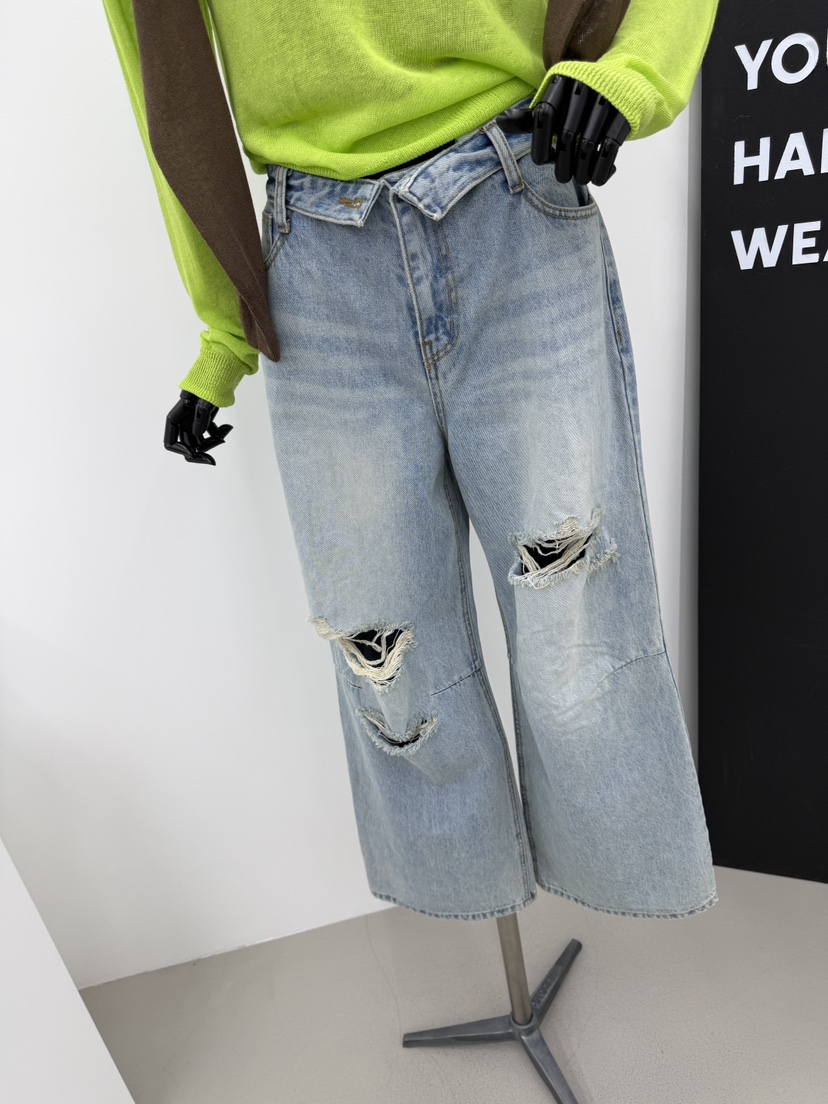 RED-A韓國直郵女裝新款推薦休閑職業時尚熱賣牛仔褲復古RED-A牛仔褲