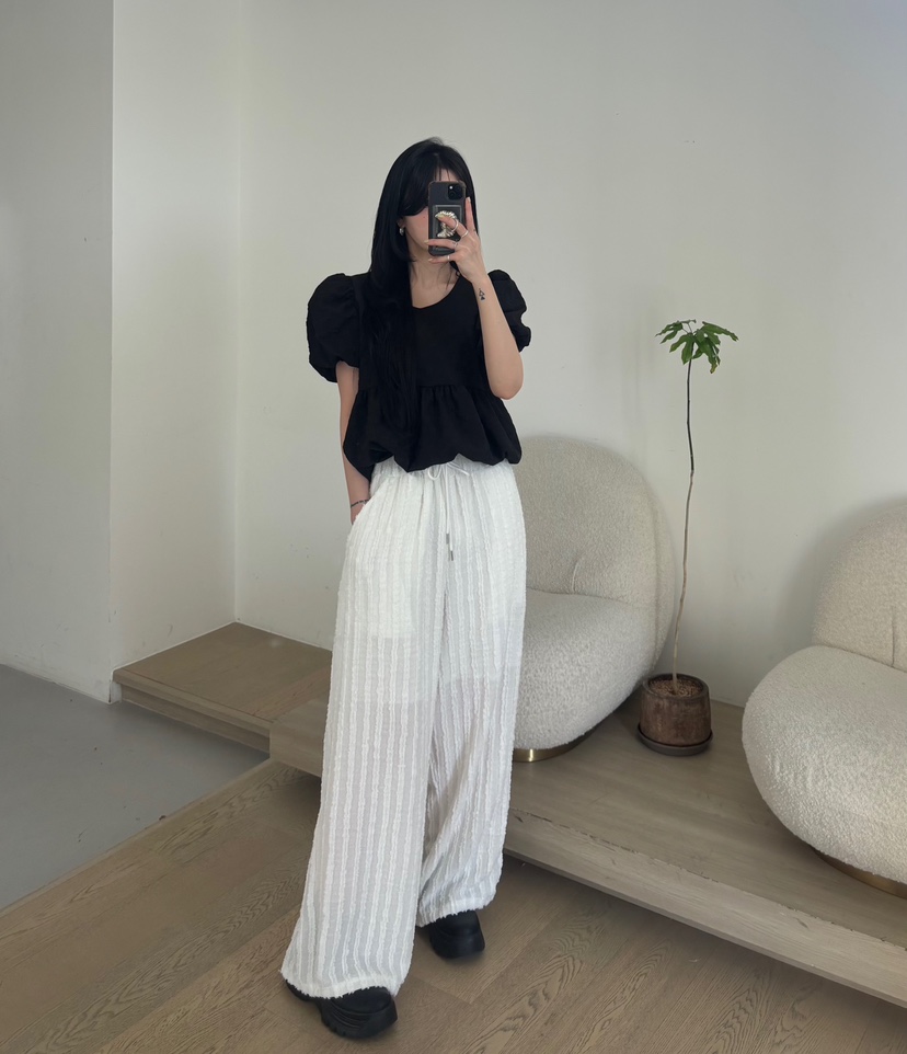 AMUSE SEOUL韓國直郵實拍女裝新品時尚推薦人氣熱賣休閑褲AMUSE SEOUL休閑褲