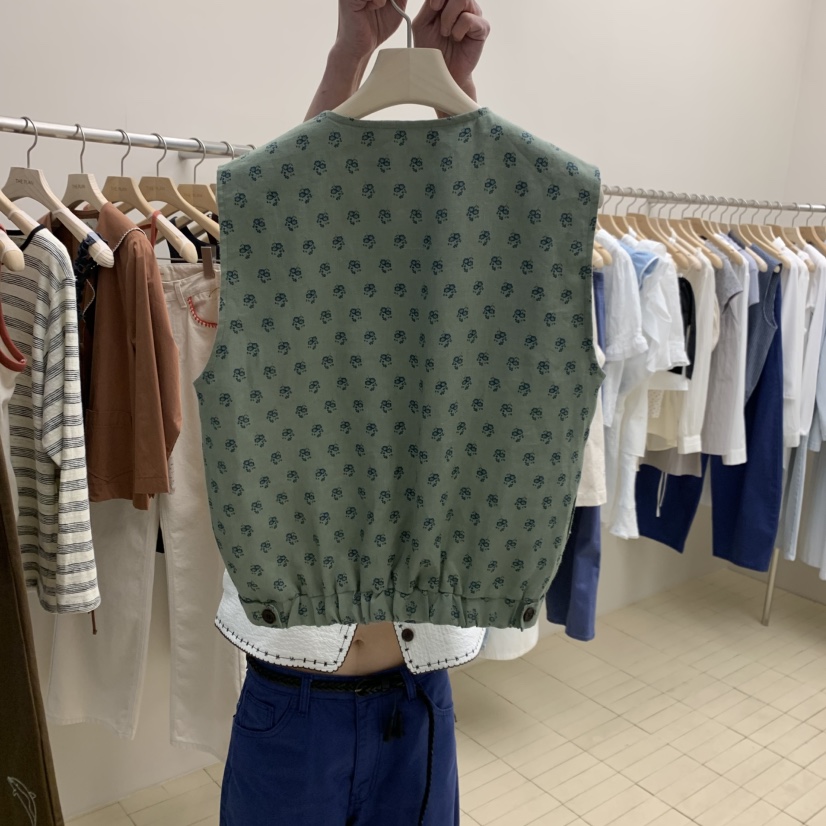 THEPLAN韓國直郵女裝新款職業26春夏人氣熱賣時尚馬甲亞麻THE PLAN馬甲