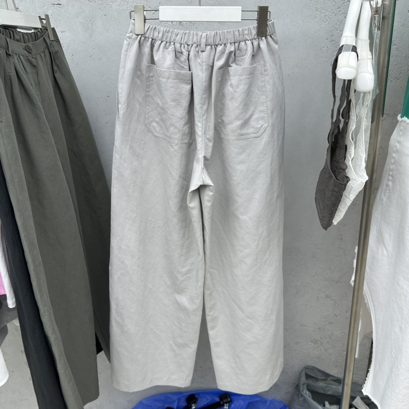 SIXTEEN韓國代購女士新款人氣時尚26春夏休閑熱賣休閑褲亞麻SIXTEEN休閑褲