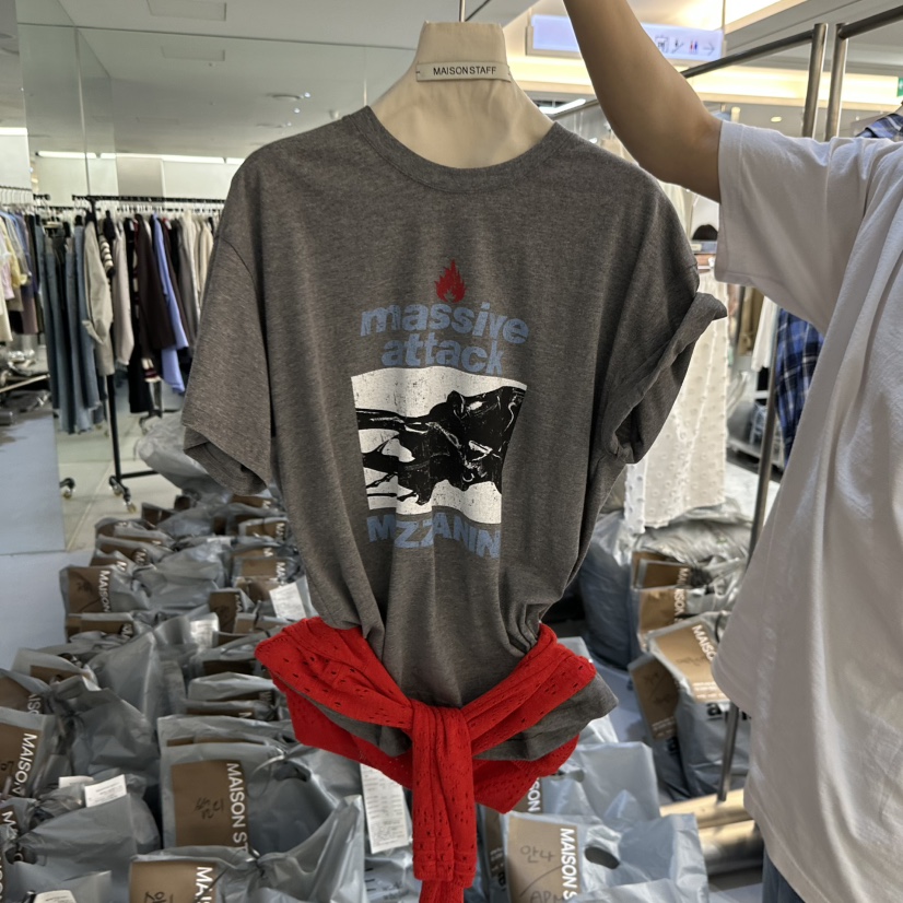 DOUBLE STANDARD/LE SMOKING/MAISONSTAFF韓國代購女裝新款人氣T恤MAISONSTAFFT恤圖色3