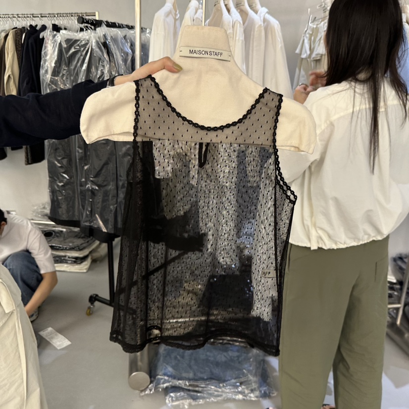 DOUBLE STANDARD/LE SMOKING/MAISONSTAFF韓國直郵實拍女士新款熱賣吊帶背心MAISONSTAFF吊帶/背心圖色2