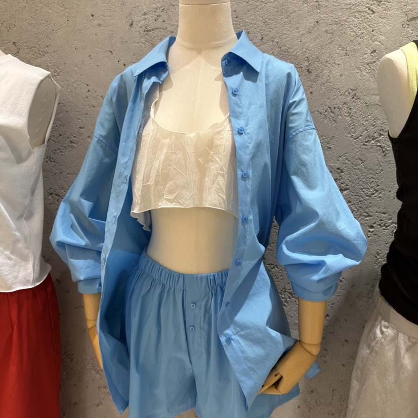 SIXTEEN韓國東大門代購女士新品熱賣26春夏襯衫蕾絲衫柔軟SIXTEEN襯衫/蕾絲衫圖色2