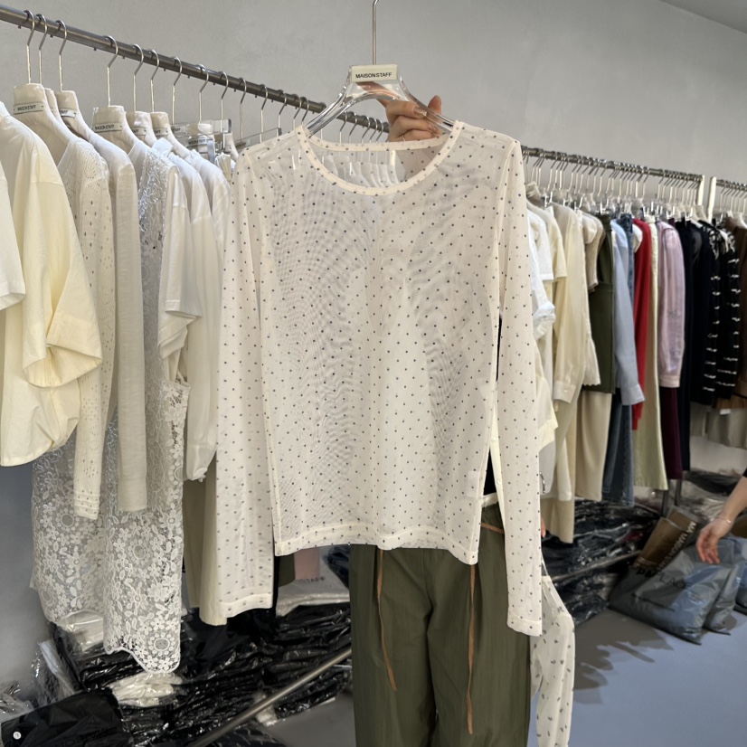 DOUBLE STANDARD/LE SMOKING/MAISONSTAFF韓國直郵女士新品推薦襯衫蕾絲衫MAISONSTAFF襯衫/蕾絲衫圖色2花紋