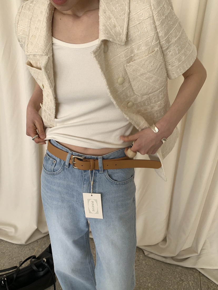 MOVENNE韓國代購女士新款熱賣休閑26春夏時尚職業腰帶腰帶MOVENNE腰帶