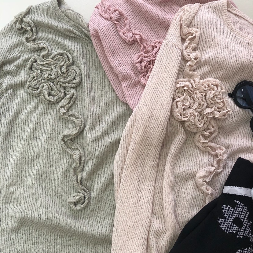 MELTED-P韓國直郵實拍女裝新品人氣26春夏職業休閑針織衫MELTED-P針織衫