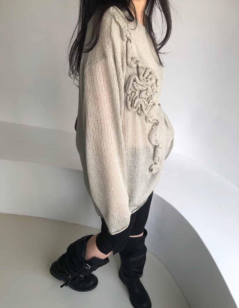 MELTED-P韓國直郵實拍女裝新品人氣26春夏職業休閑針織衫MELTED-P針織衫