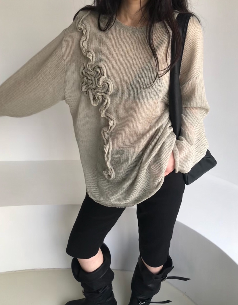 MELTED-P韓國直郵實拍女裝新品人氣26春夏職業休閑針織衫MELTED-P針織衫