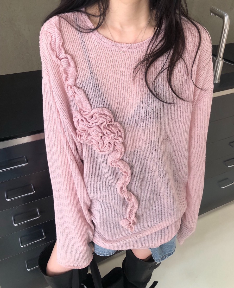 MELTED-P韓國直郵實拍女裝新品人氣26春夏職業休閑針織衫MELTED-P針織衫