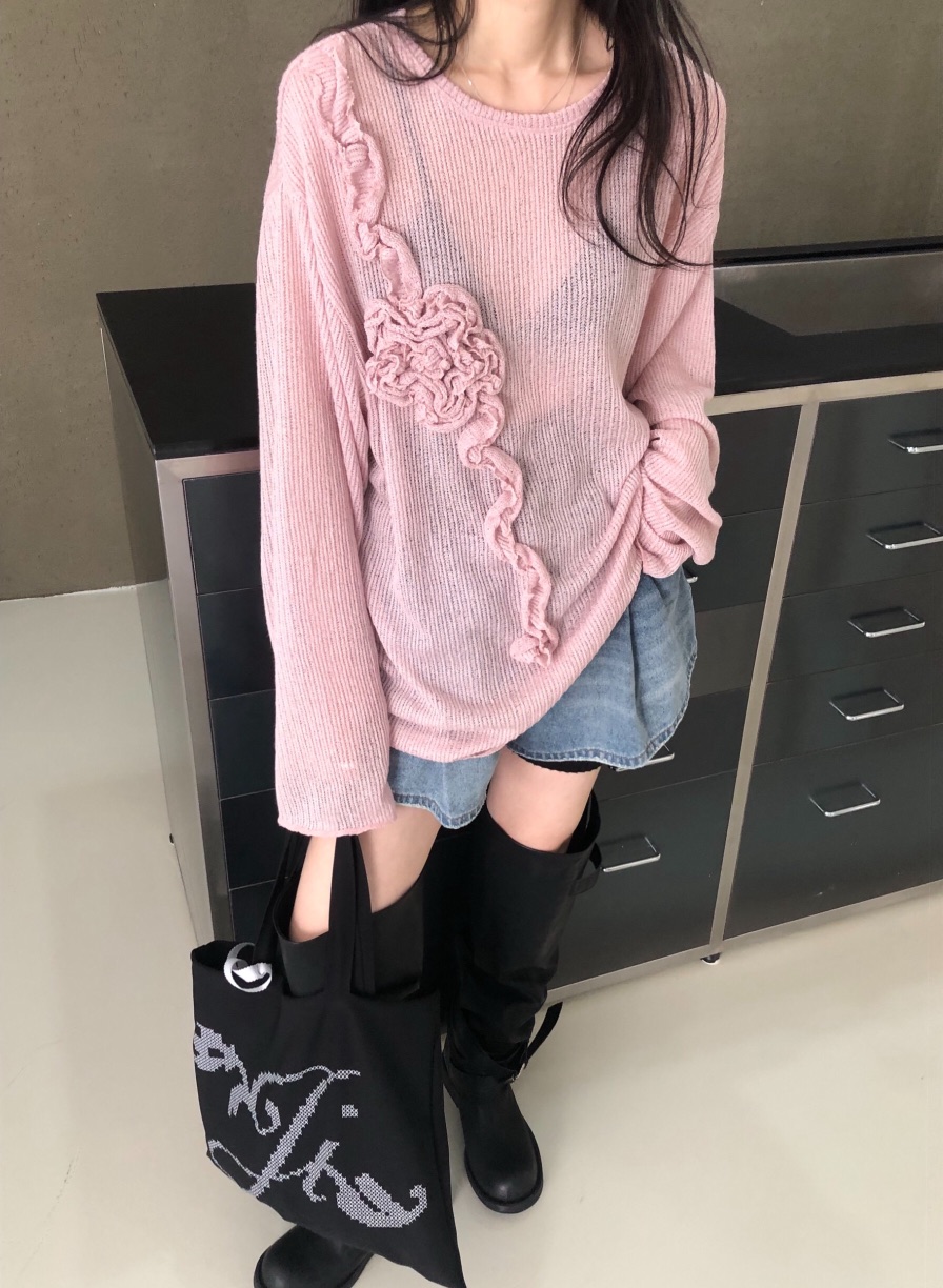 MELTED-P韓國直郵實拍女裝新品人氣26春夏職業休閑針織衫MELTED-P針織衫