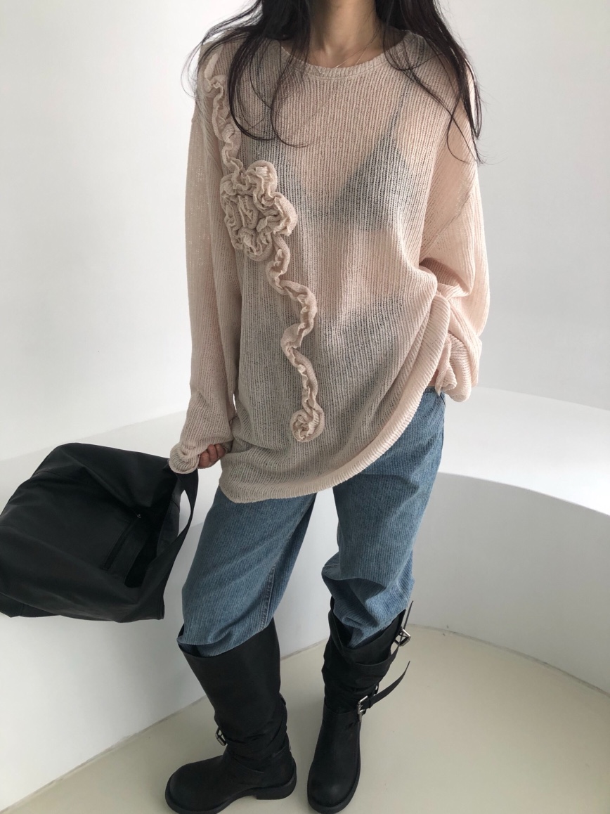 MELTED-P韓國直郵實拍女裝新品人氣26春夏職業休閑針織衫MELTED-P針織衫