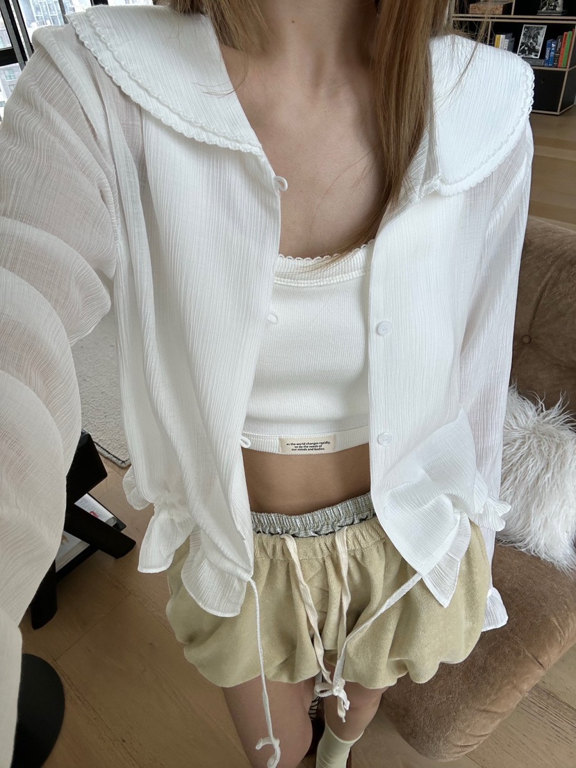 ZEROZERO韓國直郵女裝新品職業推薦人氣熱賣時尚襯衫蕾絲衫ZEROZERO襯衫/蕾絲衫