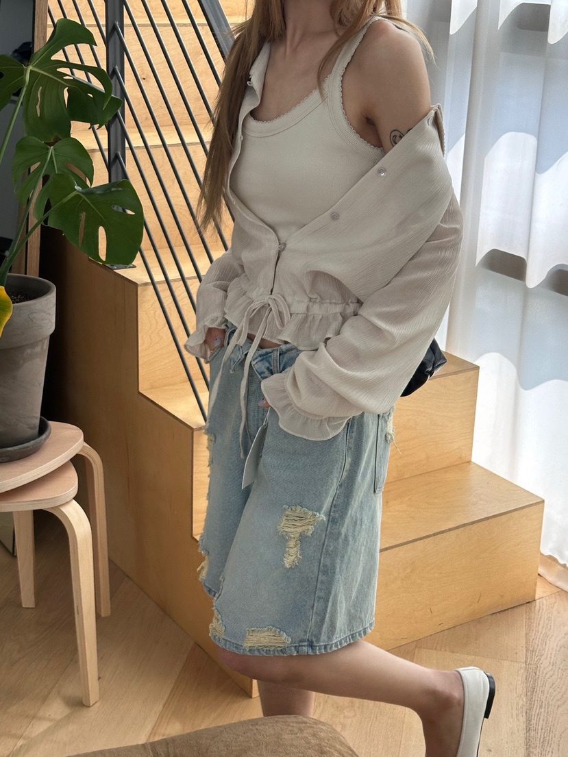 ZEROZERO韓國直郵女裝新品職業推薦人氣熱賣時尚襯衫蕾絲衫ZEROZERO襯衫/蕾絲衫