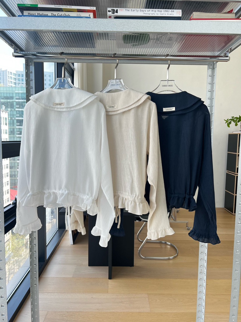 ZEROZERO韓國直郵女裝新品職業推薦人氣熱賣時尚襯衫蕾絲衫ZEROZERO襯衫/蕾絲衫