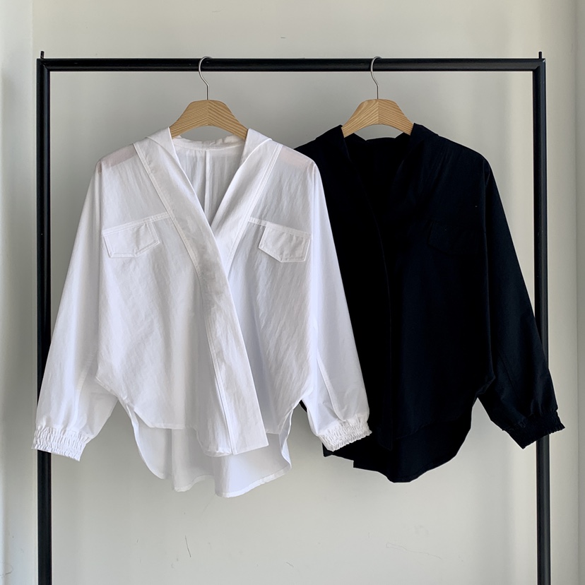 DAVICHI/D.SECOND韓國直郵實拍女士新款時尚襯衫蕾絲衫插肩袖DAVICHI/D.SECOND襯衫/蕾絲衫