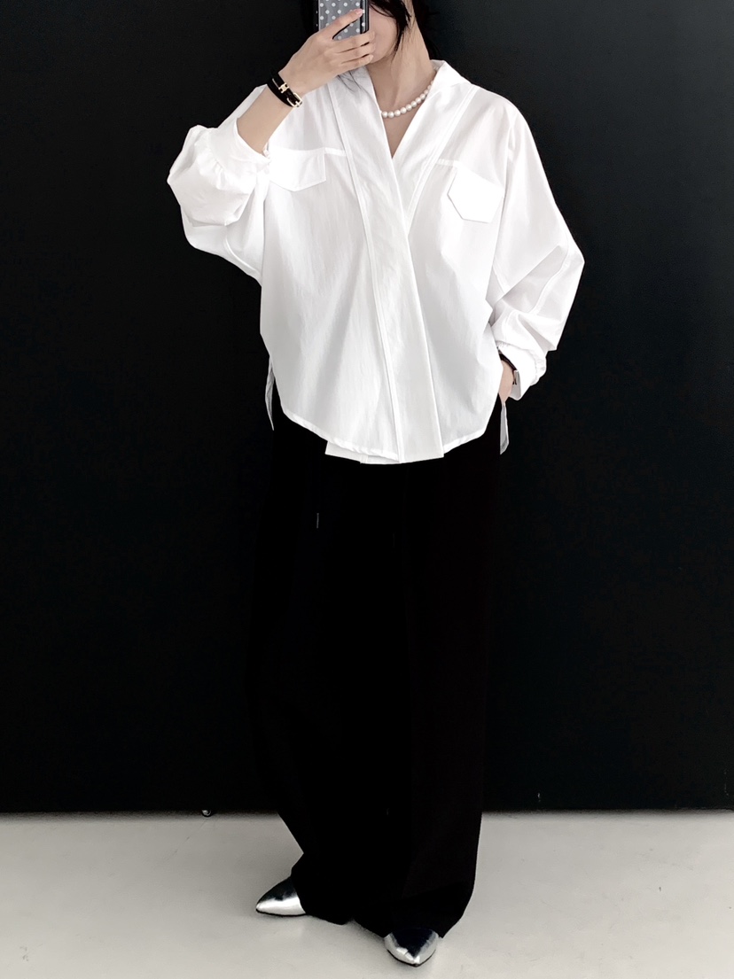 DAVICHI/D.SECOND韓國直郵實拍女士新款時尚襯衫蕾絲衫插肩袖DAVICHI/D.SECOND襯衫/蕾絲衫