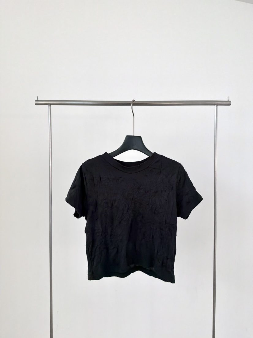 LE AVE韓國直郵實拍女士新品休閑26春夏熱賣推薦T恤褶皺LE AVET恤圖色5