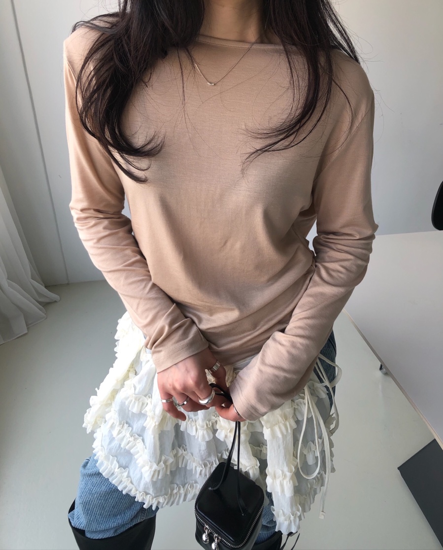 MELTED-P韓國直郵實拍女裝新款人氣職業時尚熱賣長袖T恤MELTED-P長袖T恤