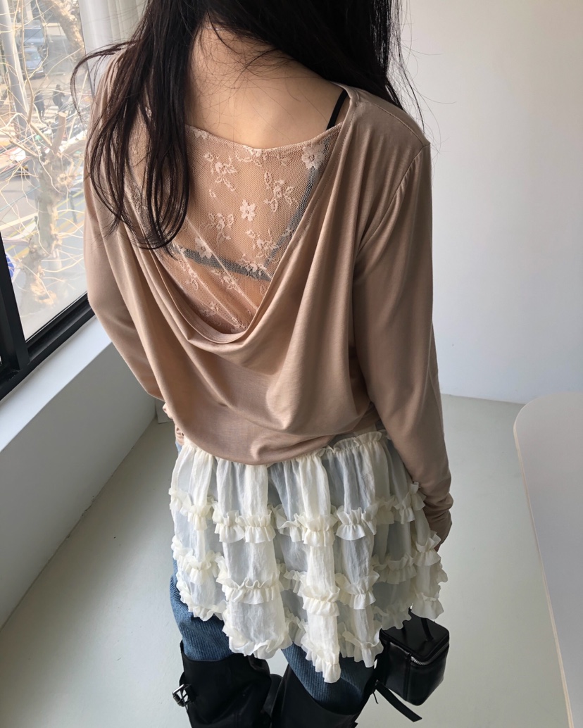 MELTED-P韓國直郵實拍女裝新款人氣職業時尚熱賣長袖T恤MELTED-P長袖T恤