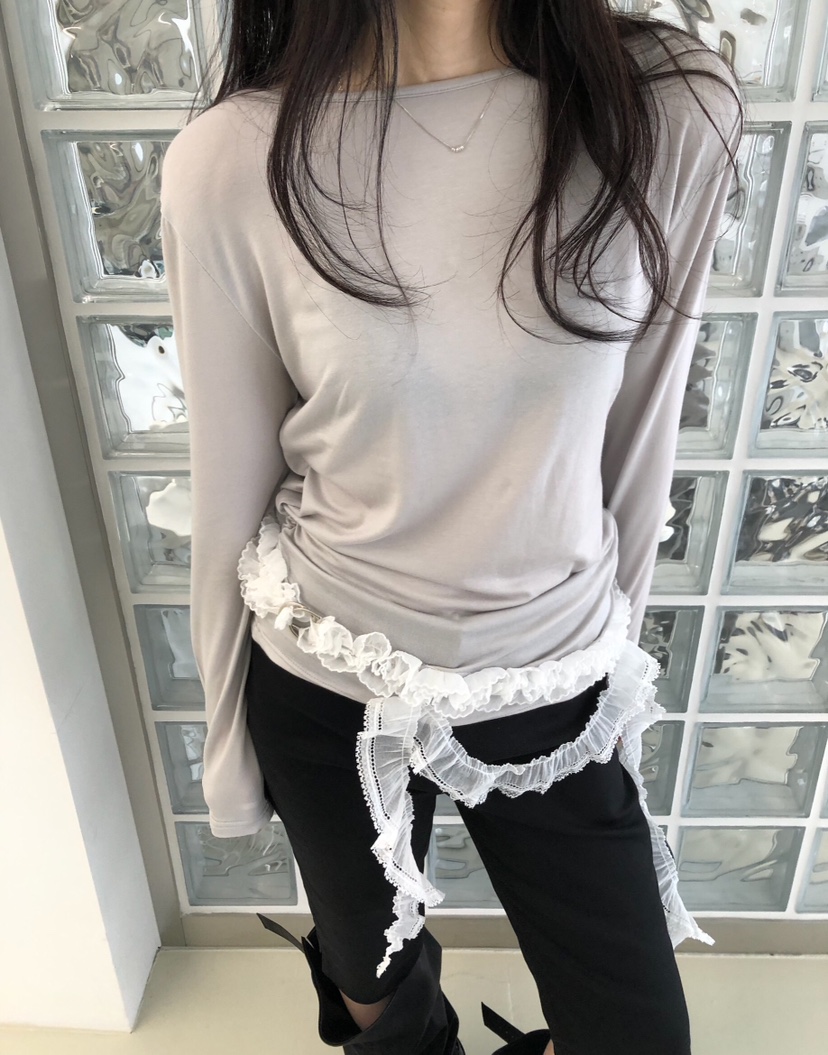 MELTED-P韓國直郵實拍女裝新款人氣職業時尚熱賣長袖T恤MELTED-P長袖T恤