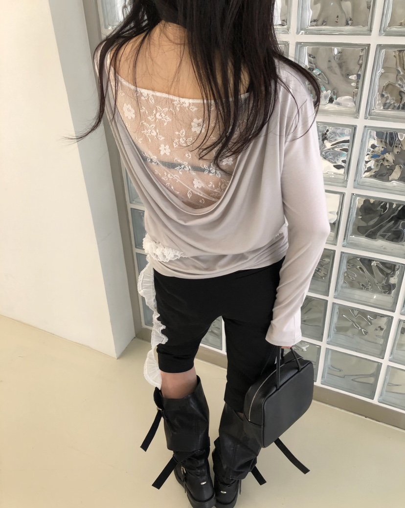 MELTED-P韓國直郵實拍女裝新款人氣職業時尚熱賣長袖T恤MELTED-P長袖T恤