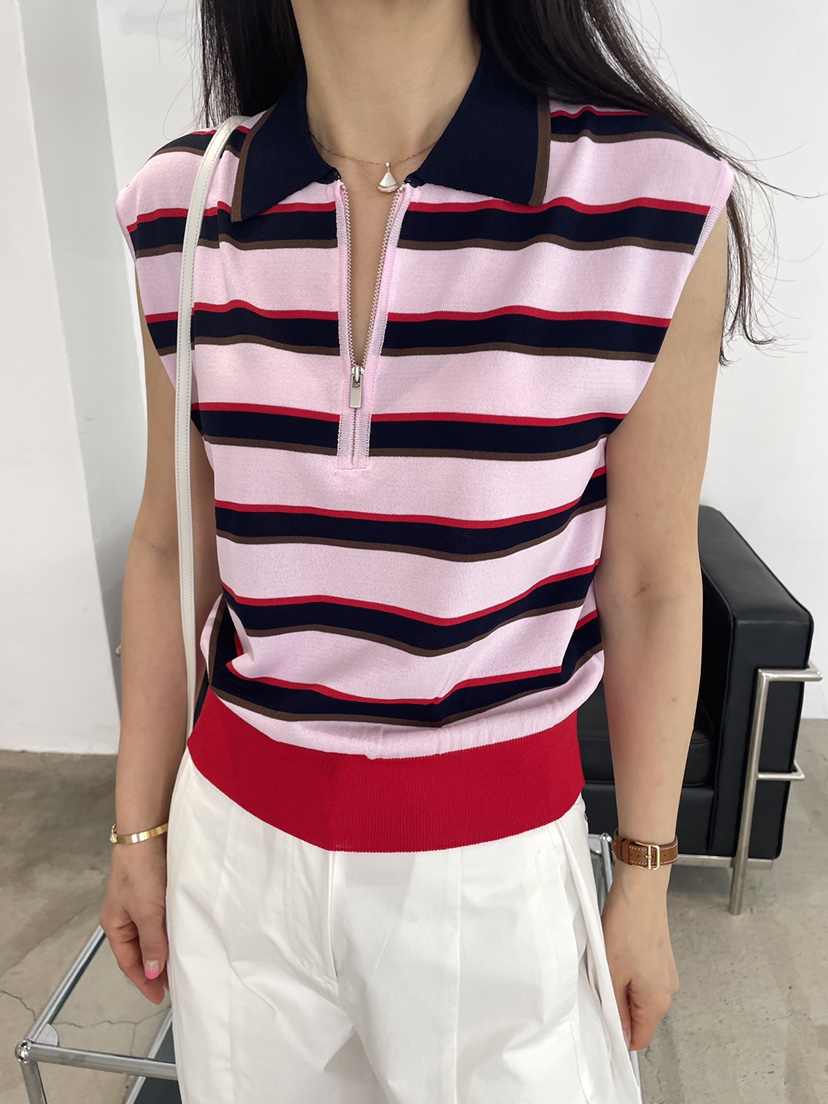 EDITION-P韓國東大門直郵女士新品26春夏時尚吊帶背心拉鏈EDITION/CHAHEE吊帶/背心