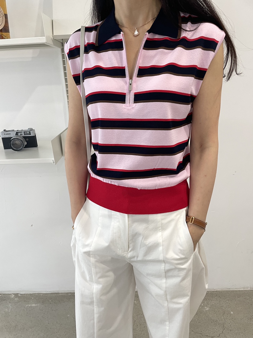 EDITION-P韓國東大門直郵女士新品26春夏時尚吊帶背心拉鏈EDITION/CHAHEE吊帶/背心