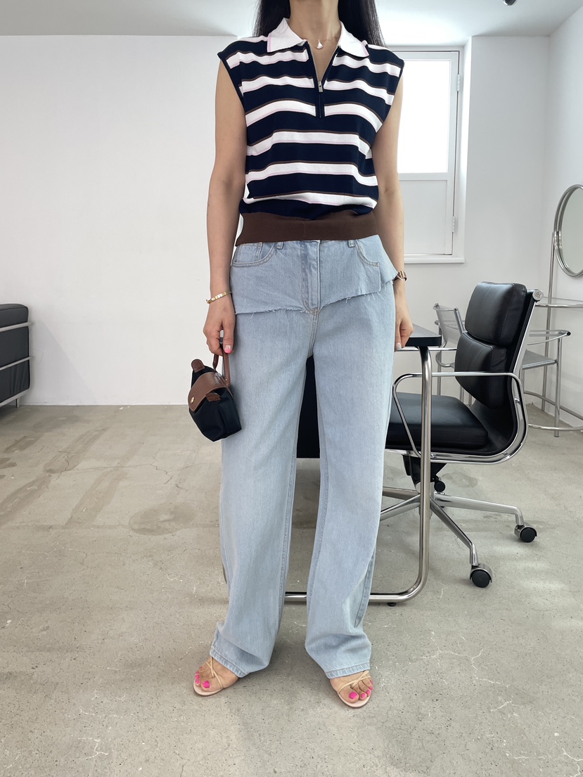 EDITION-P韓國東大門直郵女士新品26春夏時尚吊帶背心拉鏈EDITION/CHAHEE吊帶/背心