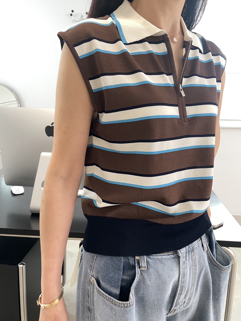 EDITION-P韓國東大門直郵女士新品26春夏時尚吊帶背心拉鏈EDITION/CHAHEE吊帶/背心