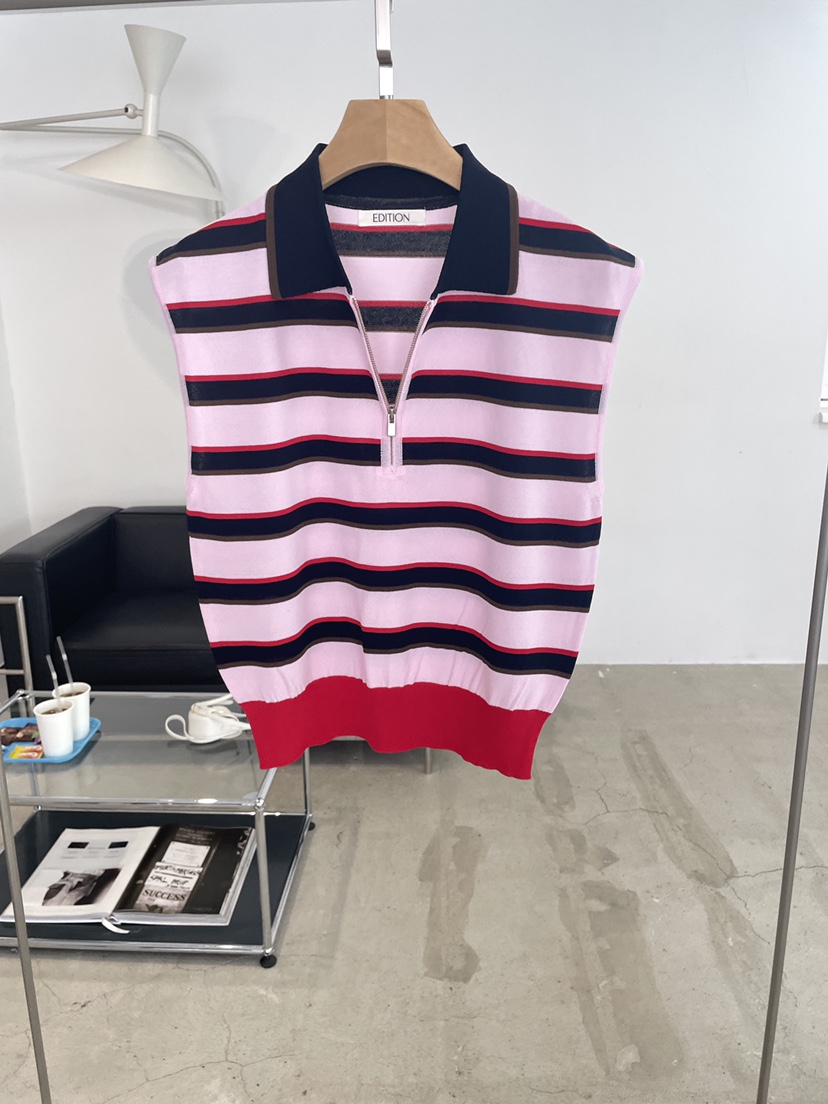 EDITION-P韓國東大門直郵女士新品26春夏時尚吊帶背心拉鏈EDITION/CHAHEE吊帶/背心圖色2