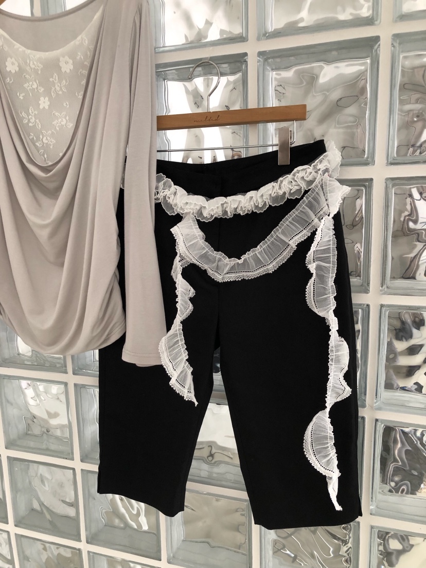 MELTED-P韓國直郵女士新品職業休閑26春夏熱賣腰帶腰帶蕾絲MELTED-P腰帶