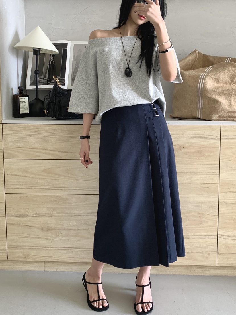 DAVICHI/D.SECOND韓國代購女裝新品休閑熱賣半身裙中短裙DAVICHI/D.SECOND半身裙/中短裙