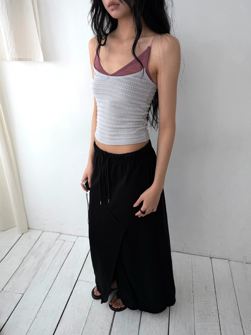 AWESOMESAUCE韓國直郵實拍女士新品時尚26春夏職業吊帶背心AWESOME SAUCE吊帶/背心