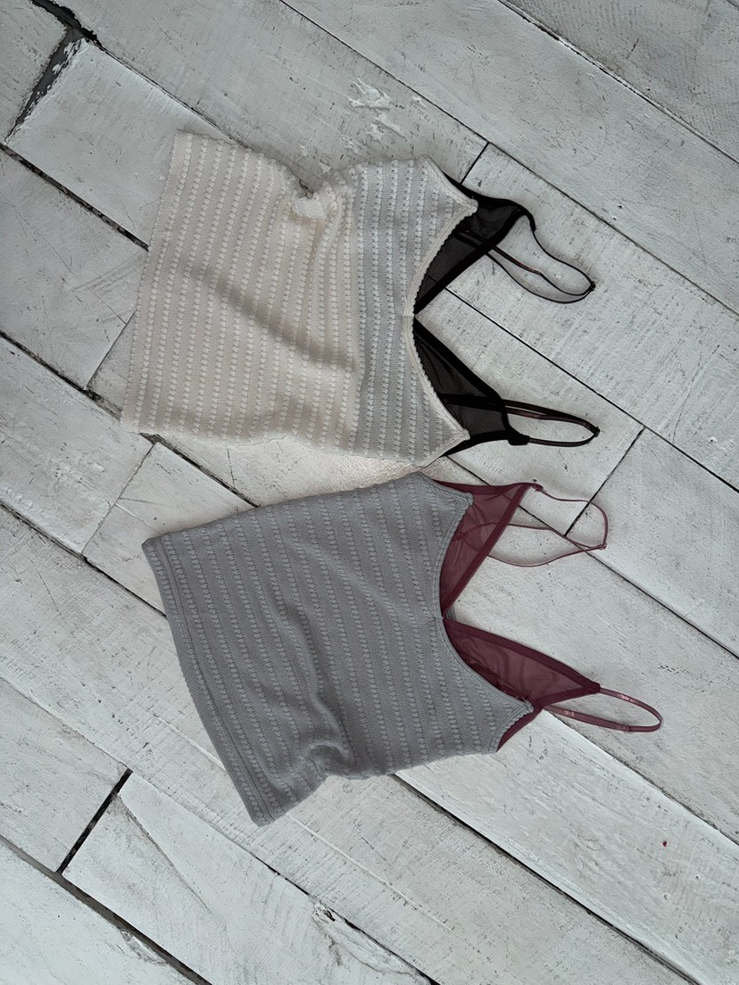 AWESOMESAUCE韓國直郵實拍女士新品時尚26春夏職業吊帶背心AWESOME SAUCE吊帶/背心