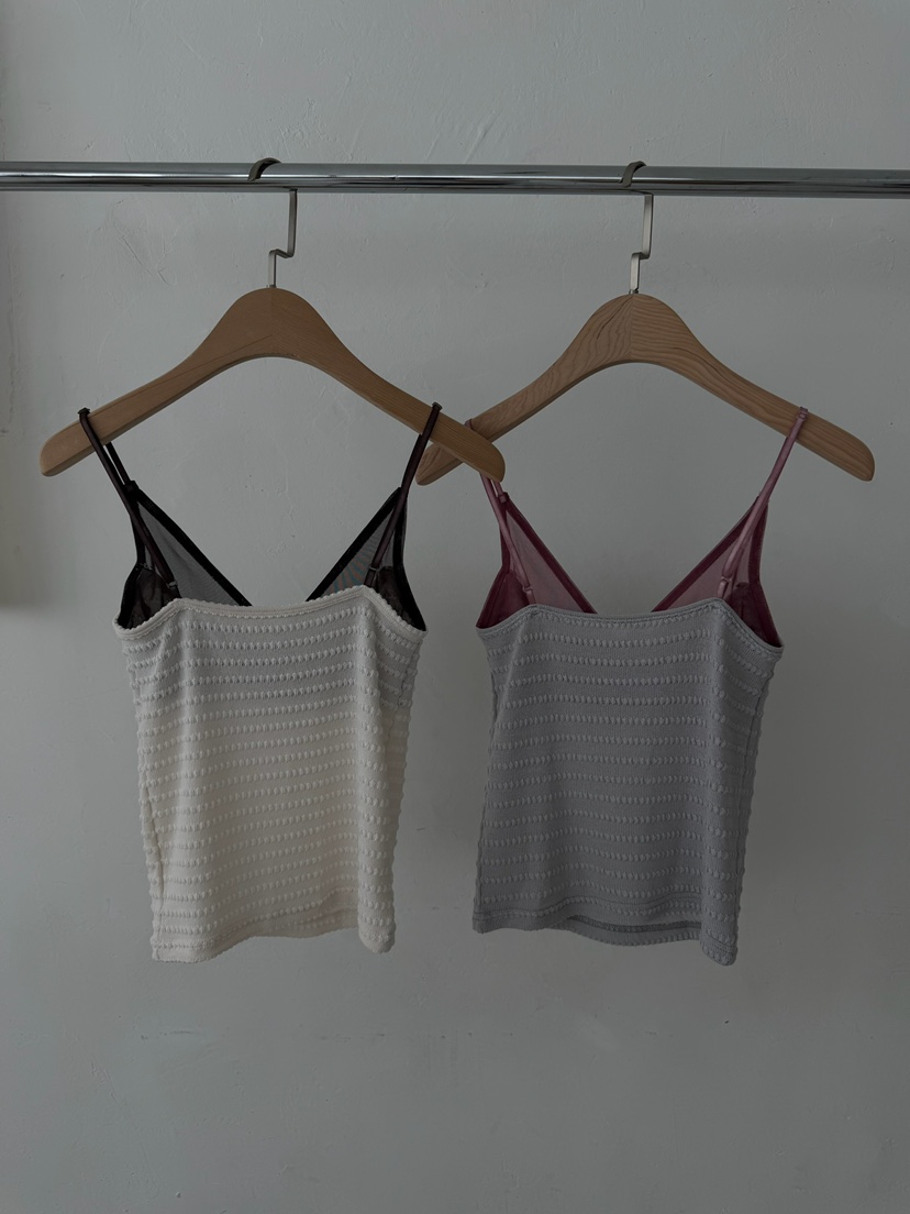 AWESOMESAUCE韓國直郵實拍女士新品時尚26春夏職業吊帶背心AWESOME SAUCE吊帶/背心