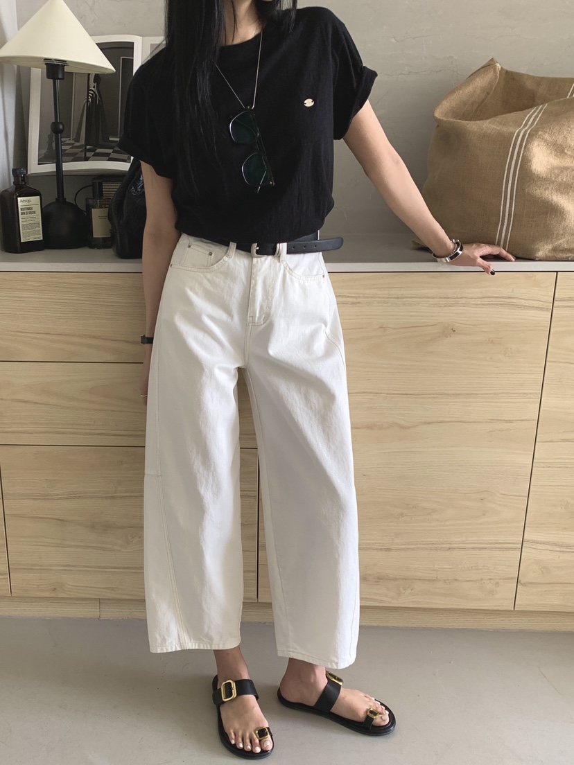 DAVICHI/D.SECOND韓國東大門直郵女士新品推薦牛仔褲含隨機腰帶DAVICHI/D.SECOND牛仔褲