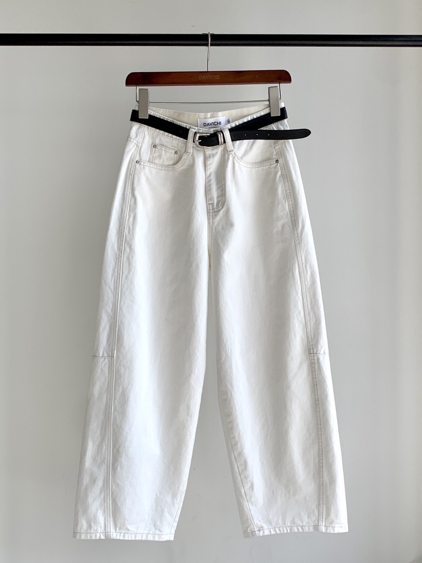 DAVICHI/D.SECOND韓國東大門直郵女士新品推薦牛仔褲含隨機腰帶DAVICHI/D.SECOND牛仔褲圖色1