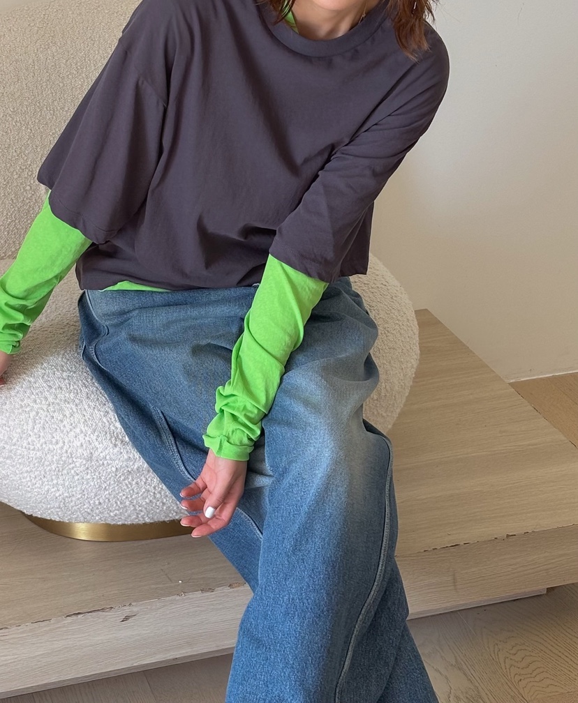 PARIS MATCH韓國直郵女士新款休閑職業26春夏熱賣長袖T恤PARIS MATCH長袖T恤