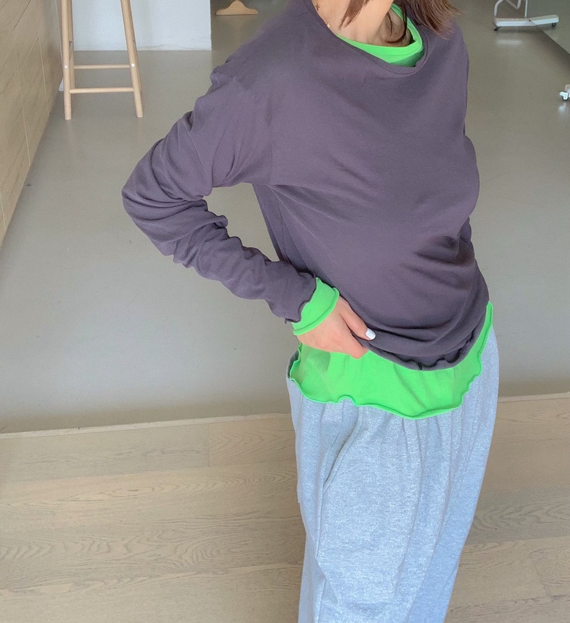 PARIS MATCH韓國直郵女士新款休閑職業26春夏熱賣長袖T恤PARIS MATCH長袖T恤