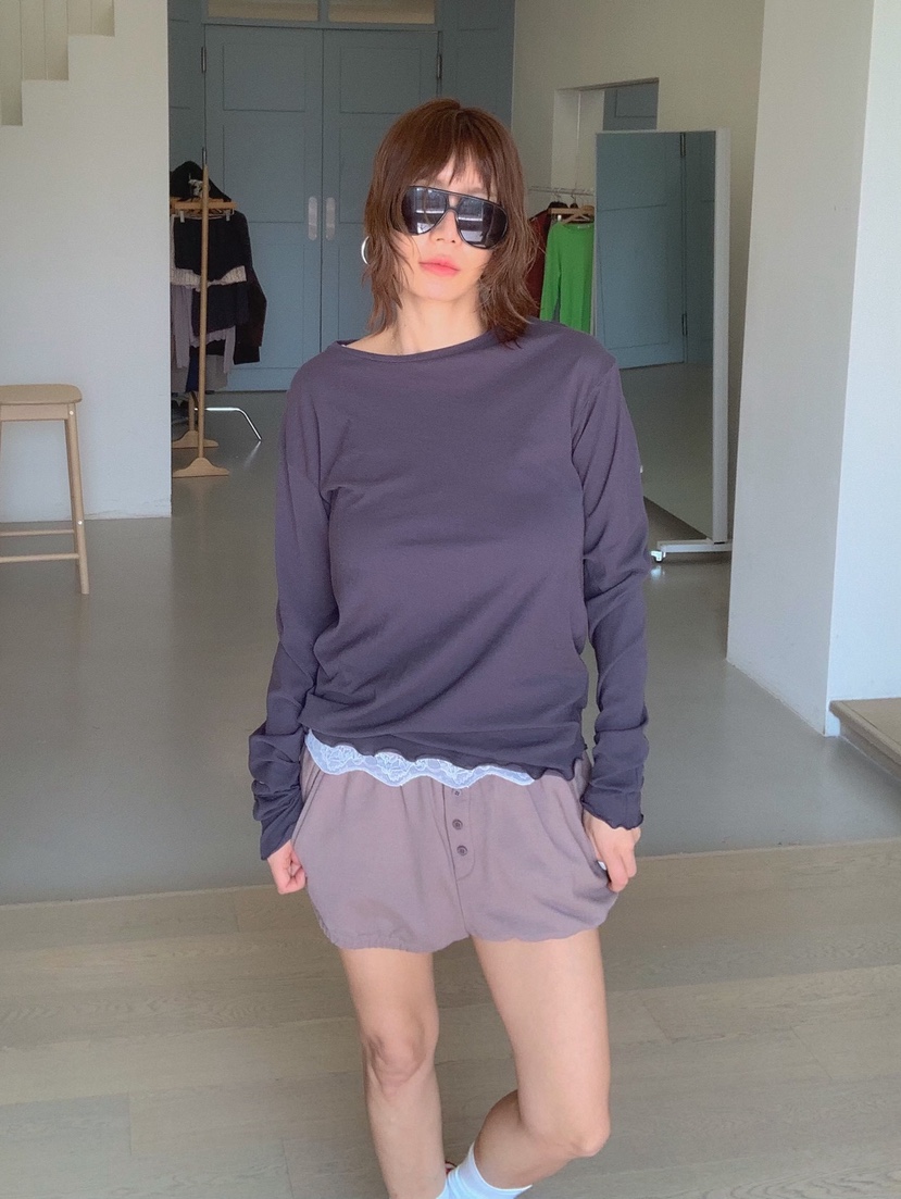 PARIS MATCH韓國直郵女士新款休閑職業26春夏熱賣長袖T恤PARIS MATCH長袖T恤圖色2