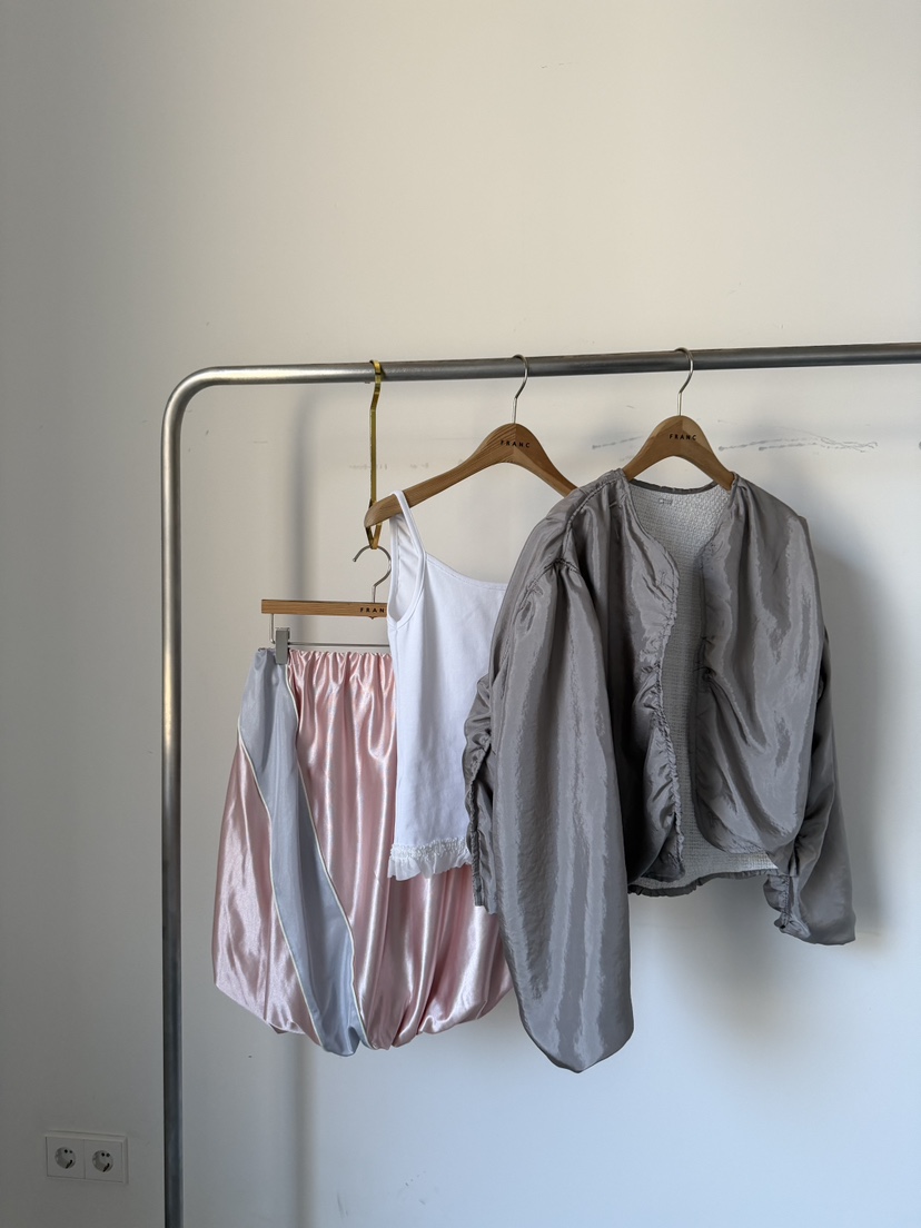 FRANC—L韓國代購女士新款熱賣26春夏休閑推薦半身裙中短裙FRANC半身裙/中短裙