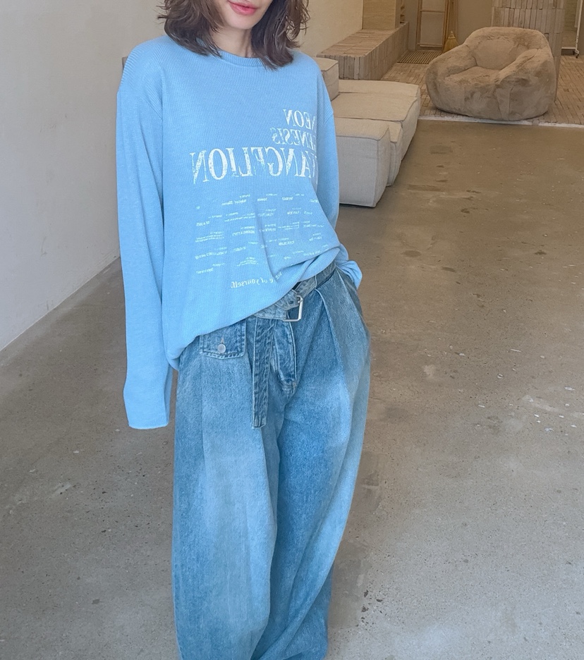 PARIS MATCH韓國東大門代購女士新品休閑人氣職業長袖T恤PARIS MATCH長袖T恤圖色2