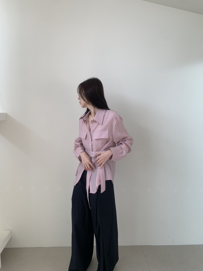 LE AVE韓國代購女士新品時尚熱賣26春夏人氣推薦襯衫蕾絲衫LE AVE襯衫/蕾絲衫