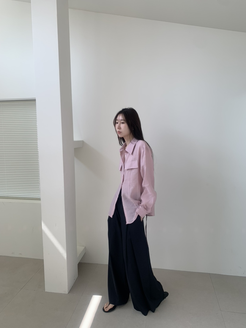 LE AVE韓國代購女士新品時尚熱賣26春夏人氣推薦襯衫蕾絲衫LE AVE襯衫/蕾絲衫