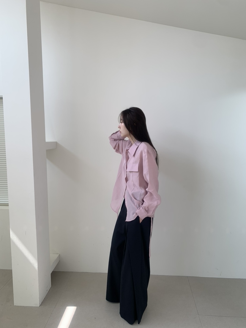 LE AVE韓國代購女士新品時尚熱賣26春夏人氣推薦襯衫蕾絲衫LE AVE襯衫/蕾絲衫